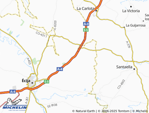 MICHELIN Cerro Perea map - ViaMichelin