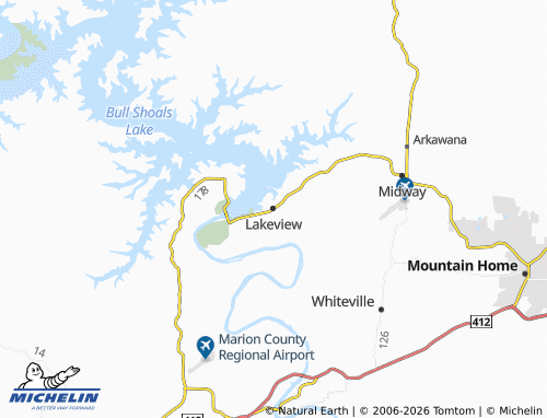 Mappa MICHELIN Lakeview - ViaMichelin