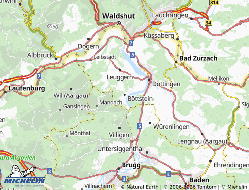 Mappa MICHELIN Böttstein - ViaMichelin