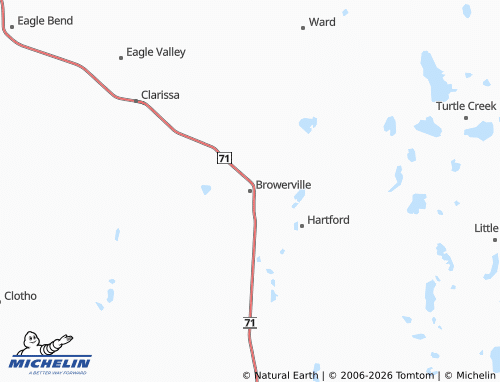 Mappa MICHELIN Browerville - ViaMichelin