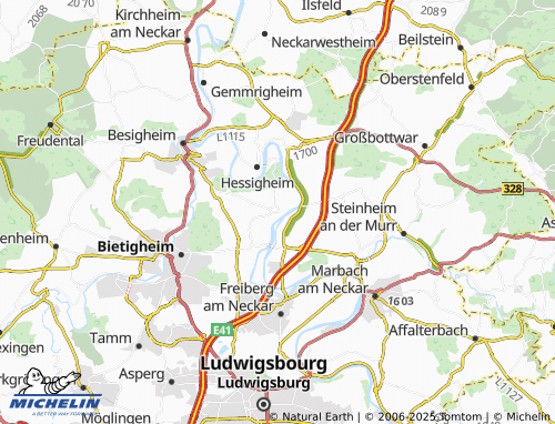 MICHELIN Kleiningersheim map - ViaMichelin