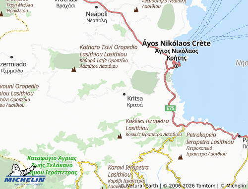 MICHELIN Kritsa map - ViaMichelin