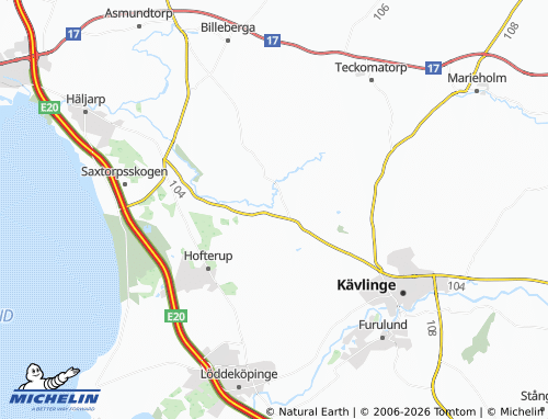 MICHELIN Dösjebro map - ViaMichelin