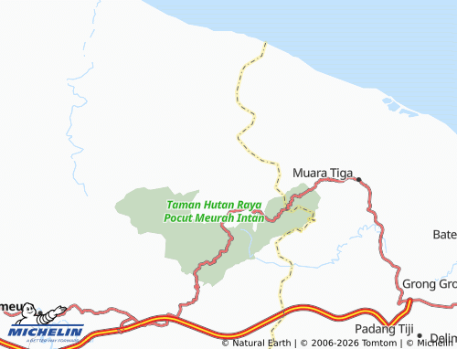 Mappa MICHELIN Saree Aceh - ViaMichelin