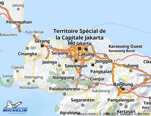 Kaart MICHELIN Tangerang Selatan - ViaMichelin