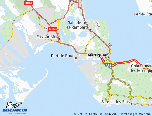 MICHELIN-Landkarte Port-de-Bouc - ViaMichelin