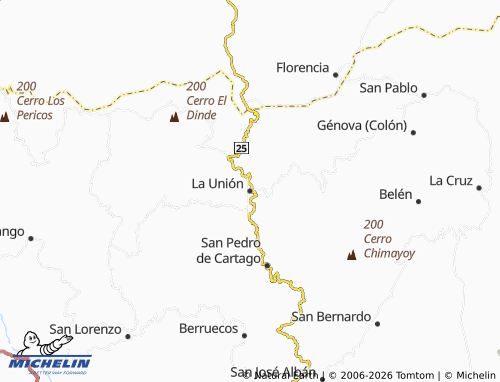 MICHELIN La Unión map - ViaMichelin