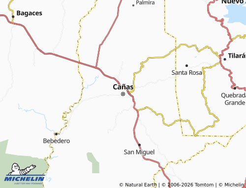Mappa MICHELIN Cañas - ViaMichelin