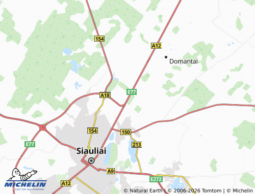 Mapa MICHELIN Sutkūnai - ViaMichelin