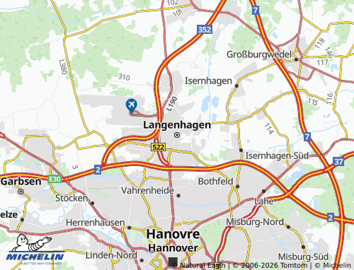 MICHELIN Langenhagen map - ViaMichelin