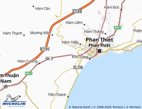 MICHELIN Hàm Mỹ map - ViaMichelin