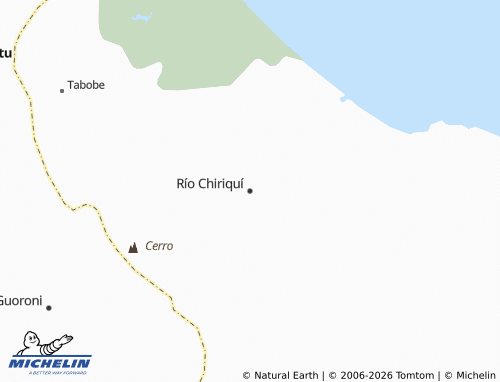 MICHELIN Río Chiriquí map - ViaMichelin