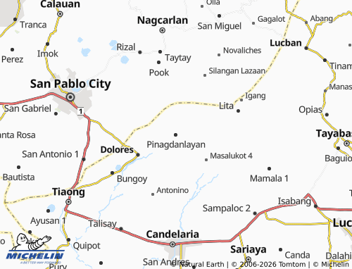 MICHELIN Pinagdanlayan map - ViaMichelin