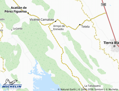 MICHELIN-Landkarte Tembladera de la Selva 1 - ViaMichelin