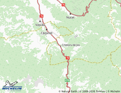 MICHELIN Criștioru de Jos map - ViaMichelin