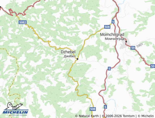 Mapa MICHELIN Dzhebel - ViaMichelin