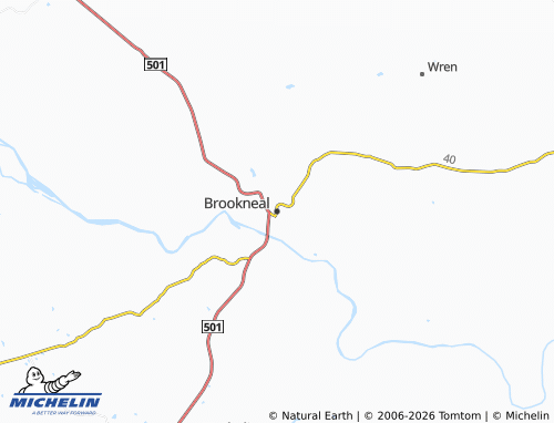 Kaart MICHELIN Brookneal - ViaMichelin