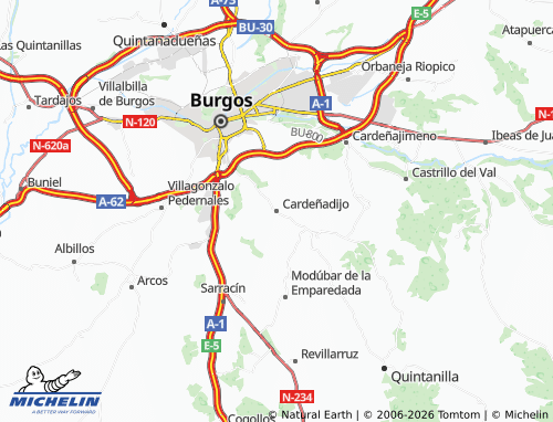 MICHELIN Cardeñadijo map - ViaMichelin