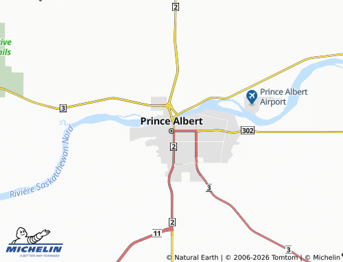 Mappa MICHELIN Prince Albert - ViaMichelin