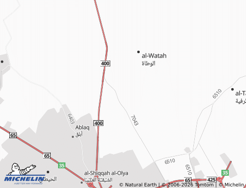 MICHELIN-Landkarte al-Badee' - ViaMichelin