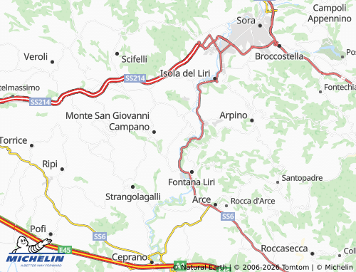 MICHELIN-Landkarte Girate - ViaMichelin