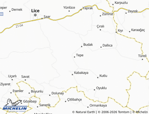 Mapa MICHELIN Tepe - ViaMichelin