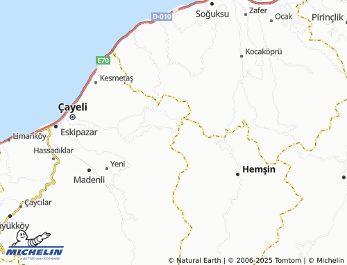 MICHELIN-Landkarte Yavuzlar - ViaMichelin
