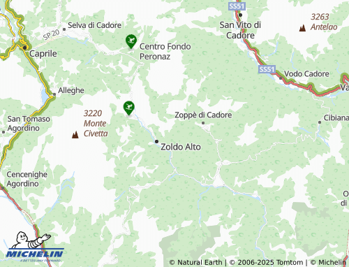 MICHELIN Costa map - ViaMichelin