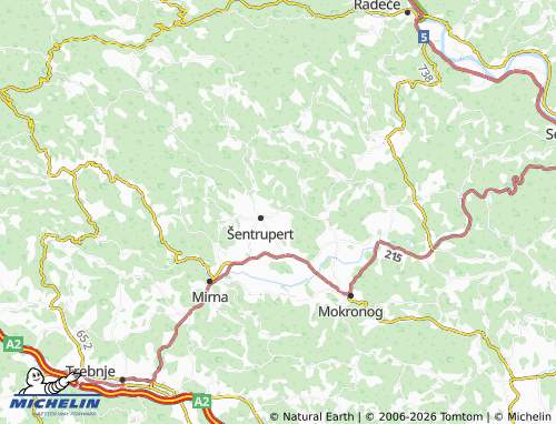 Mappa MICHELIN Vrh - ViaMichelin