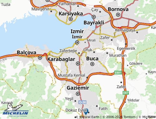 MICHELIN Cennetoğlu map - ViaMichelin