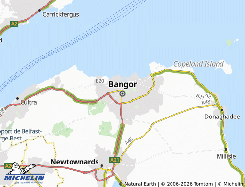 MICHELIN Bangor map - ViaMichelin