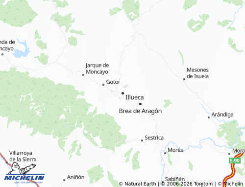 Mapa MICHELIN Illueca - ViaMichelin