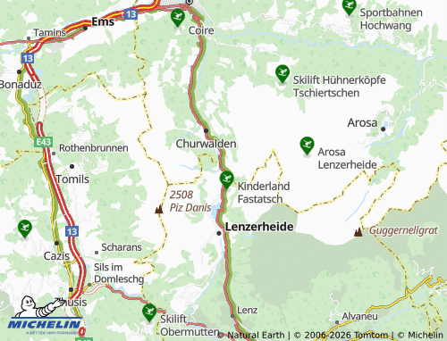 Mappa MICHELIN Parpan - ViaMichelin