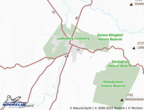 Carte MICHELIN Lydenburg Extension 76 - ViaMichelin