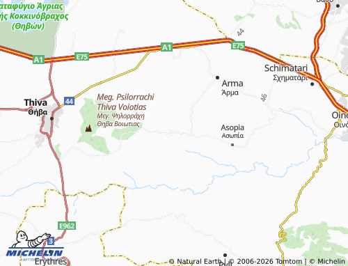 MICHELIN Kallithea map - ViaMichelin