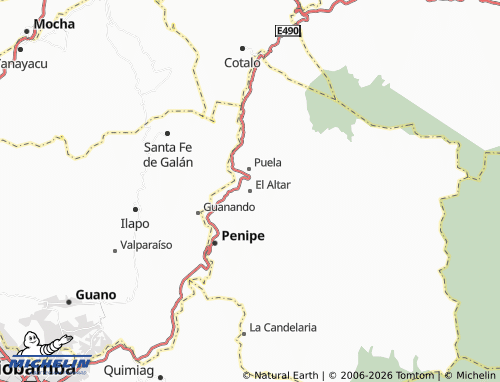 MICHELIN El Altar map - ViaMichelin