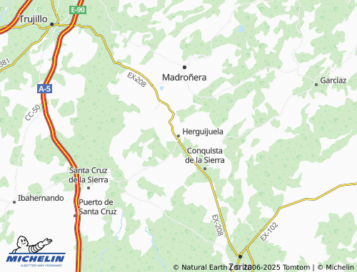MICHELIN Herguijuela map - ViaMichelin