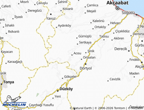 Mappa MICHELIN Acısu - ViaMichelin