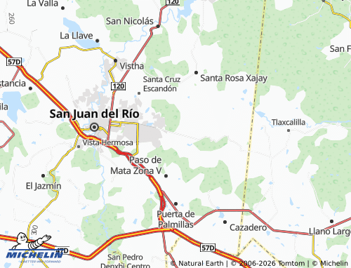 Mappa MICHELIN Cerro Gordo - ViaMichelin