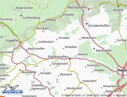 MICHELIN Kindwiller map - ViaMichelin
