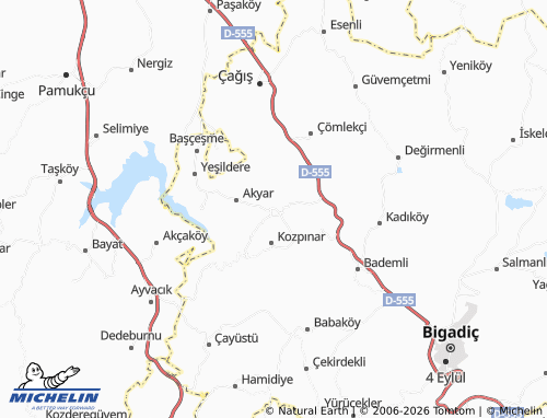 Kaart MICHELIN Mecidiye - ViaMichelin