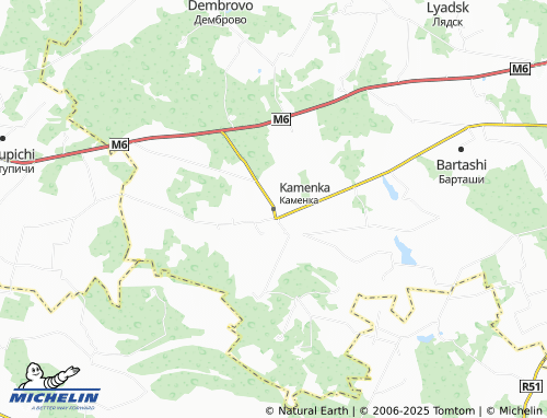 MICHELIN Kamenka map - ViaMichelin