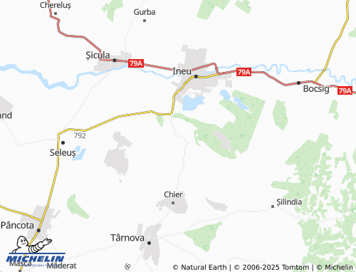 MICHELIN Mocrea map - ViaMichelin
