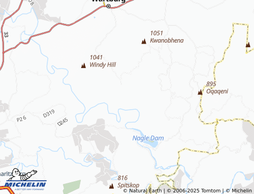 MICHELIN KwaMophumula map - ViaMichelin
