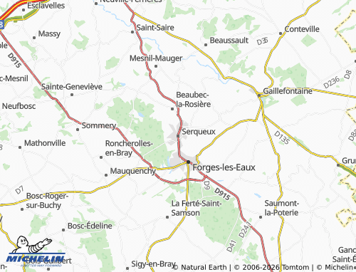 Mappa MICHELIN Serqueux - ViaMichelin