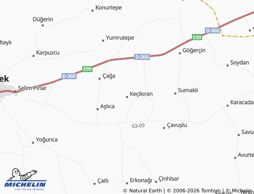 MICHELIN Keçikıran map - ViaMichelin