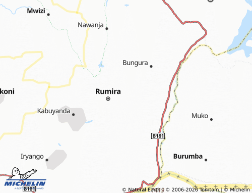 Mapa MICHELIN Kicwamba - ViaMichelin