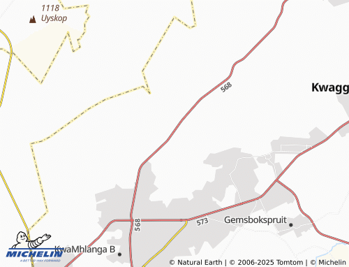 MICHELIN eNgwengameni map - ViaMichelin