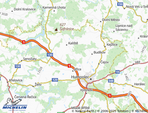 Mapa MICHELIN Horní Rápotice - ViaMichelin
