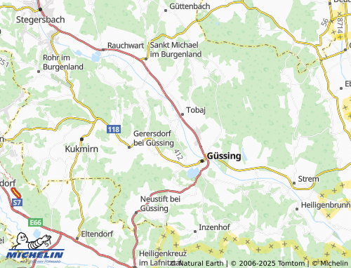 MICHELIN Hasendorf im Burgenland map - ViaMichelin